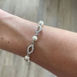 Givenchy Silver Pearl Bracelet